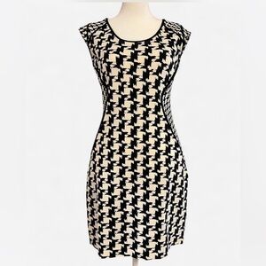 Express Houndstooth Bodycon Dress, Size 6
